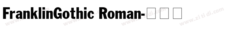 FranklinGothic Roman字体转换